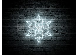 Снежинка светодиодная Белая, 89см х 89см, 2D, флеш