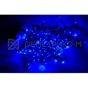 Гирлянда LED синего цвета, 10 м, 100 LED, 8,8 Вт