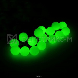 Гирлянда LED "Шарики " Зеленый цвет, 10 м, 23мм, 100 LED, 6 Вт,Черный провод Каучук